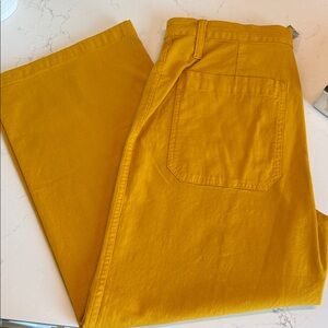 J. Crew Mustard Wide Leg Pants